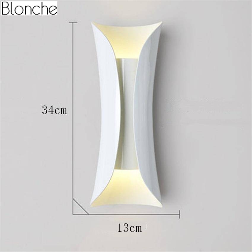 Applique murale design à LED en métal Pillow