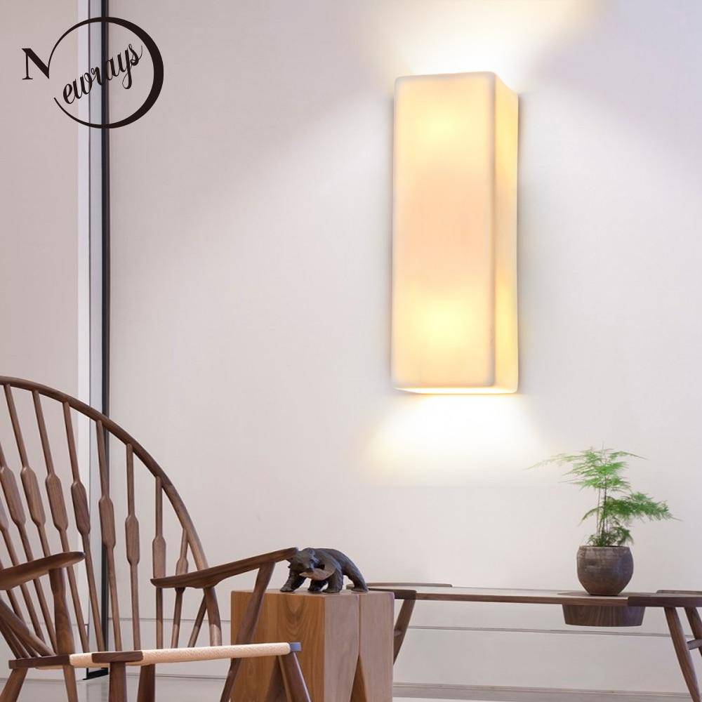 Applique murale design à LED en céramique style Géométrique