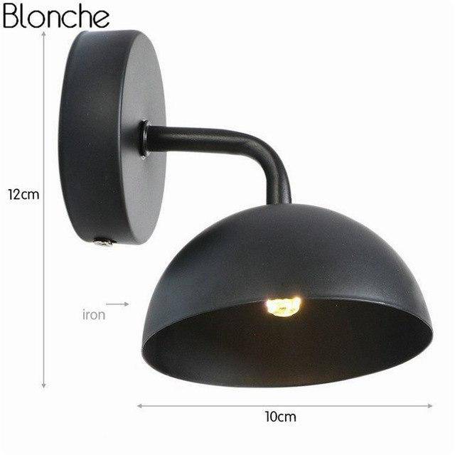 Applique LED avec abat-jour en metal
