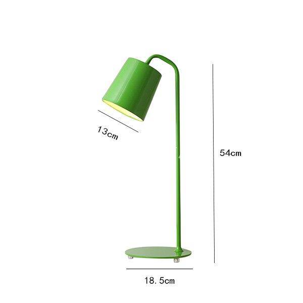 Lampe de bureau moderne à LED avec abat-jour en métal coloré Study