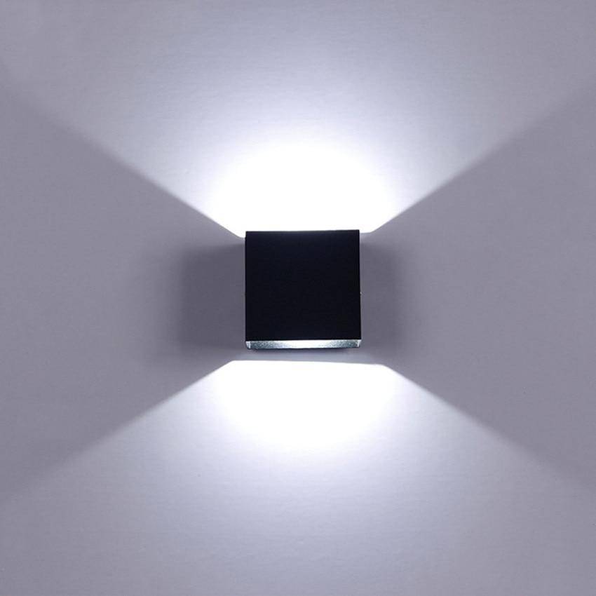 Applique murale LED cubique simple Reading