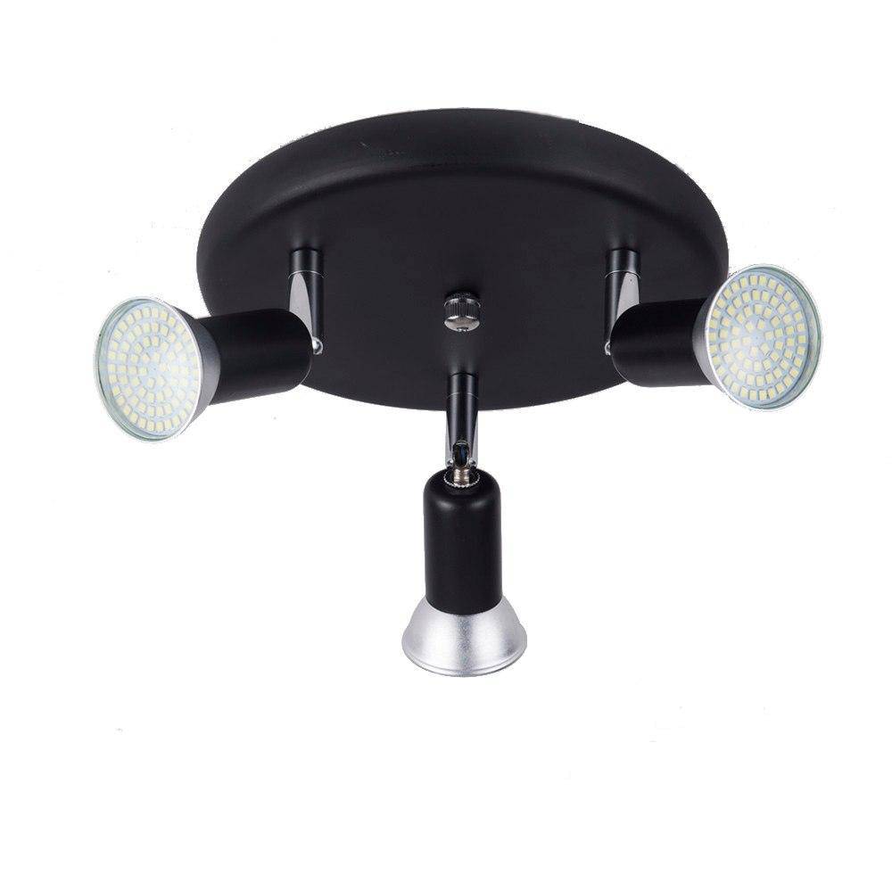 Plafonnier à spots LED noir Modern