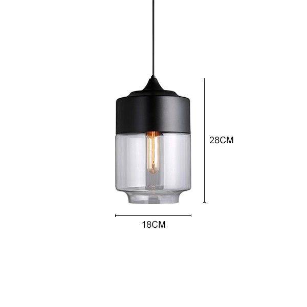 Suspension design en verre et métal moderne (plusieurs formes)