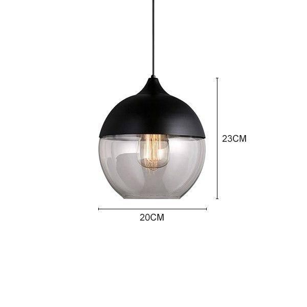 Suspension design en verre et métal moderne (plusieurs formes)