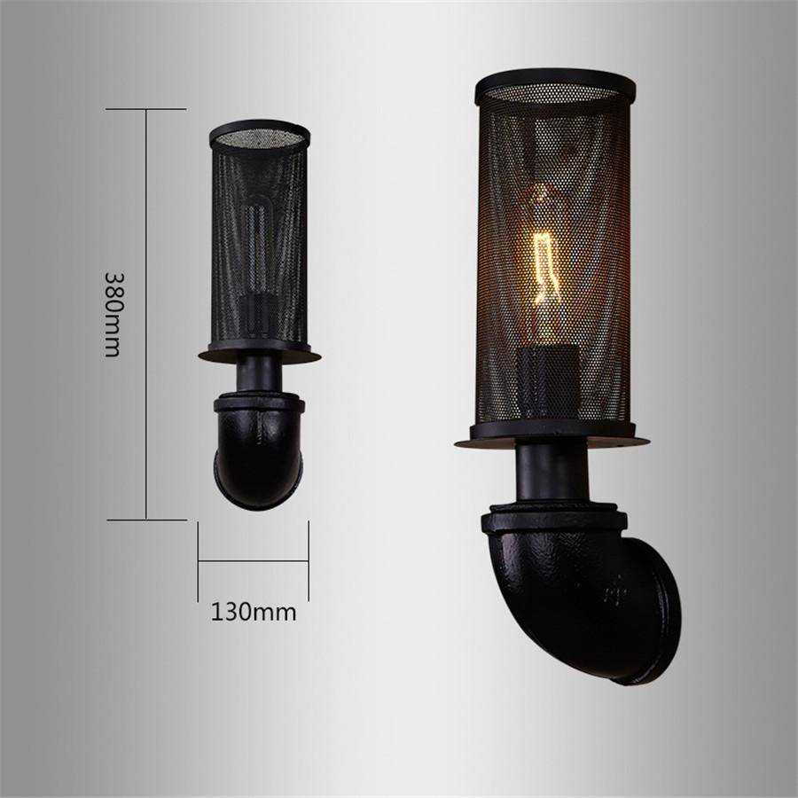 Applique murale LED en métal rétro industriel Beiaidi