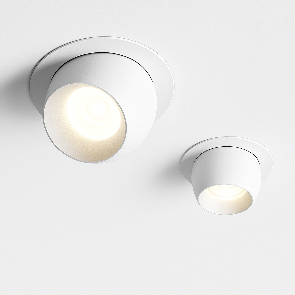 Projecteur Led encastré plafonnier Angle réglable Spot lumière COB 75mm ouverture 7W Foco réglable rotatif pour salon maison
