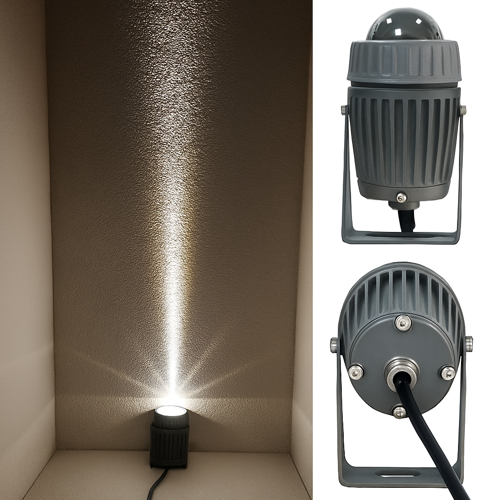 projecteur led extérieur avec angle de lampe étroit pour éclairage puissant