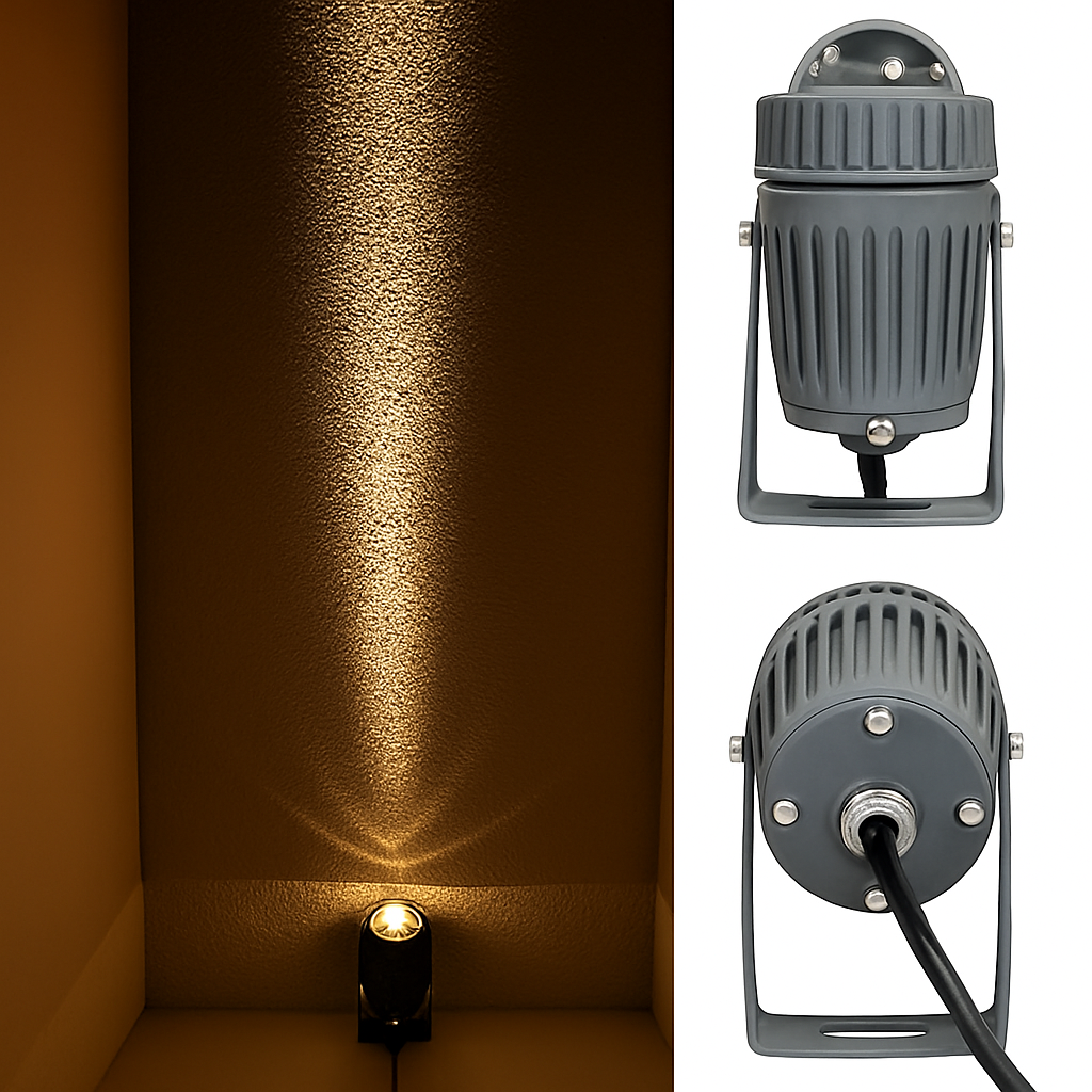 projecteur led extérieur avec angle de lampe étroit pour éclairage puissant