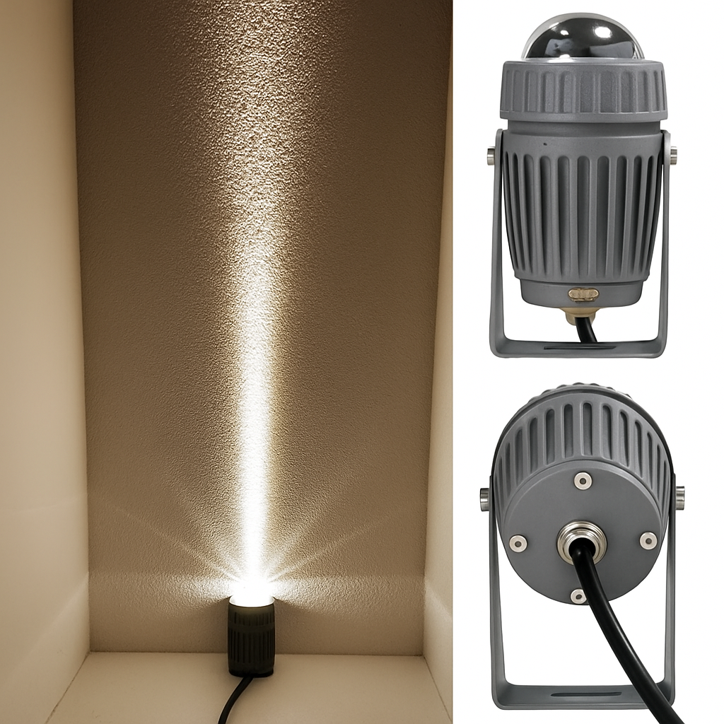 projecteur led extérieur avec angle de lampe étroit pour éclairage puissant
