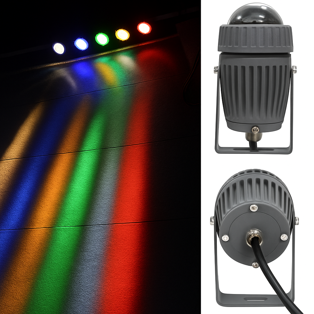 projecteur led extérieur avec angle de lampe étroit pour éclairage puissant