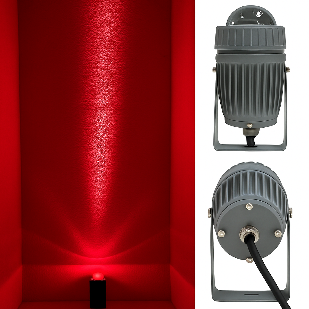 projecteur led extérieur avec angle de lampe étroit pour éclairage puissant