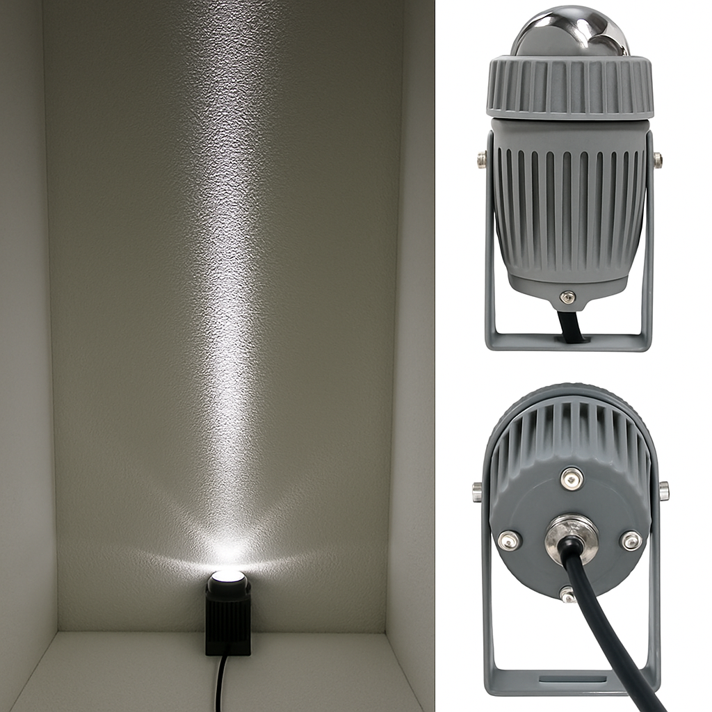 projecteur led extérieur avec angle de lampe étroit pour éclairage puissant
