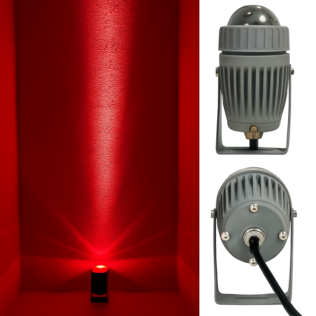 projecteur led extérieur avec angle de lampe étroit pour éclairage puissant