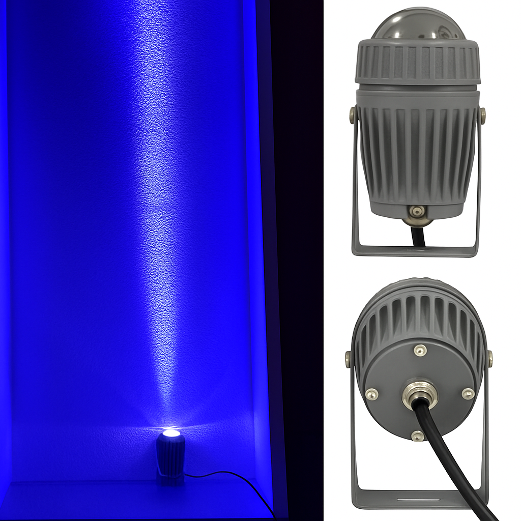 projecteur led extérieur avec angle de lampe étroit pour éclairage puissant