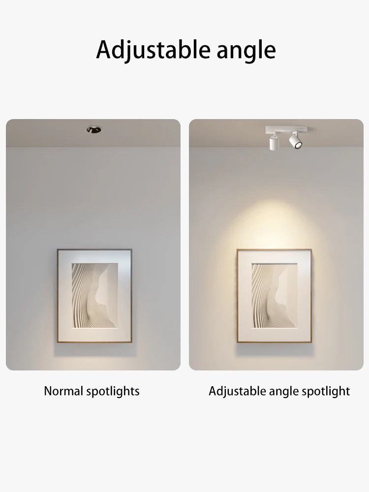 projecteur led gu10 spot angle réglable monté en surface anti-éblouissement