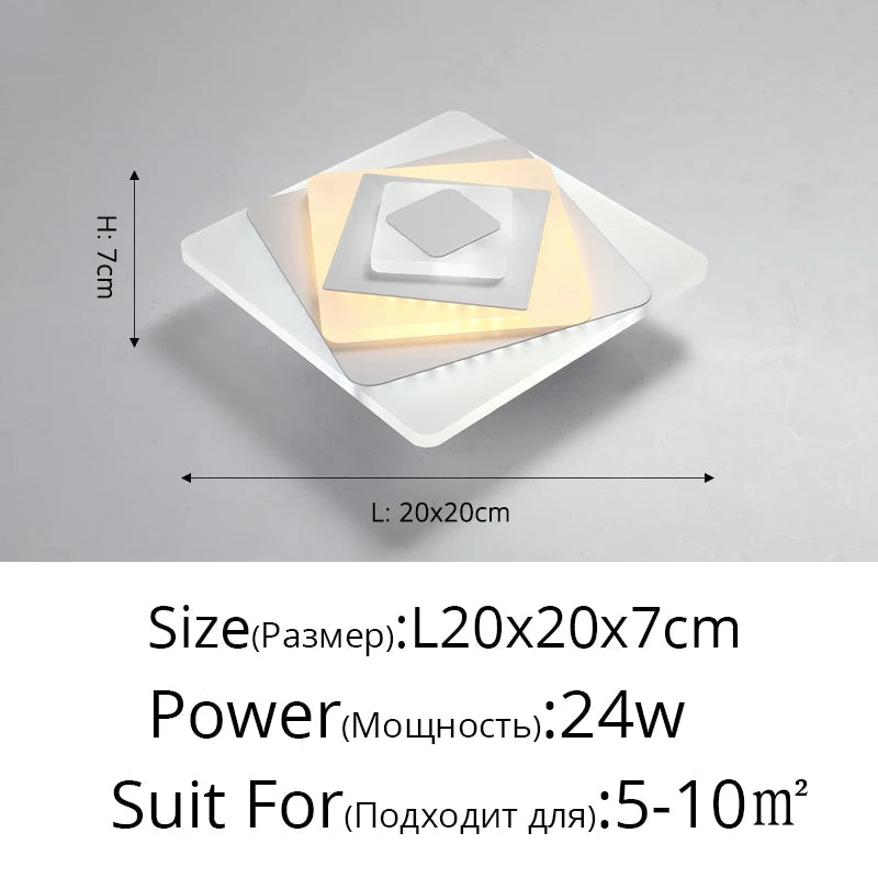 projecteur led intégré style chinois monté en surface
