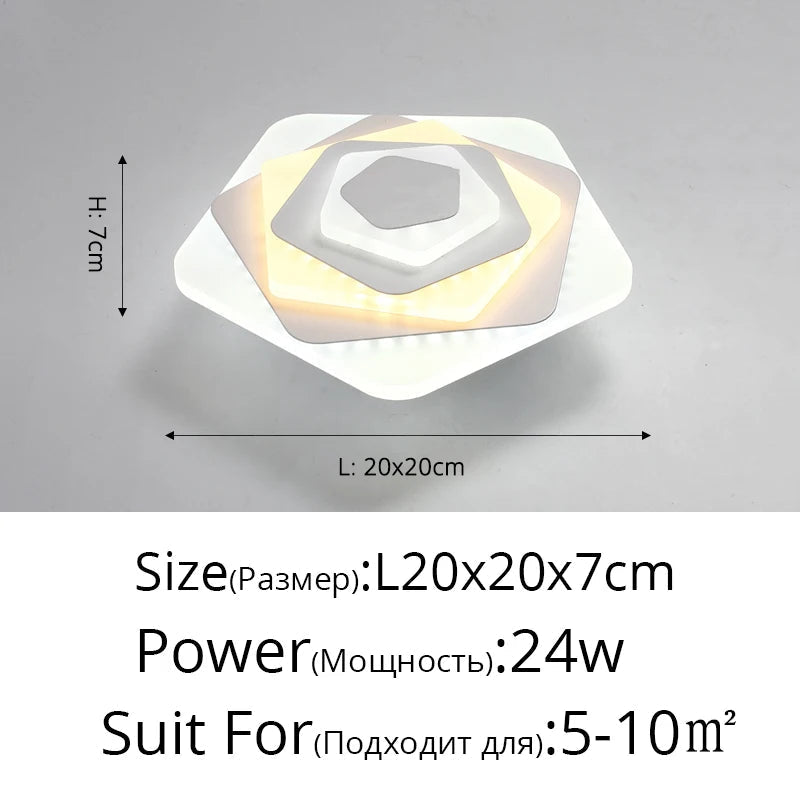 projecteur led intégré style chinois monté en surface