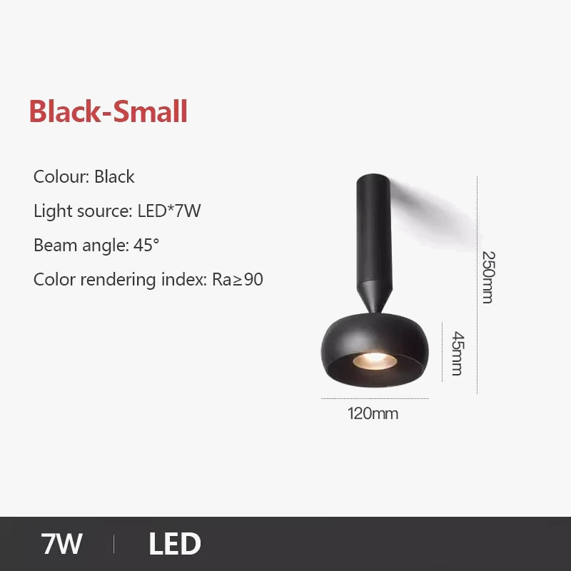 projecteur led rotatif réglable pour entrée allée décor spot