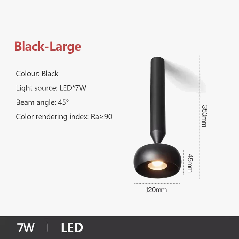 projecteur led rotatif réglable pour entrée allée décor spot