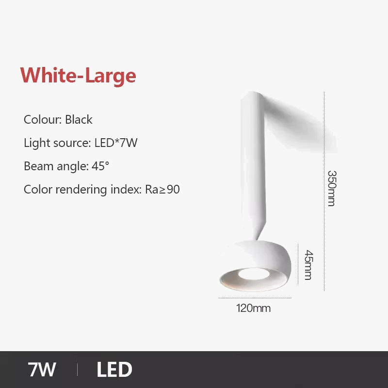 projecteur led rotatif réglable pour entrée allée décor spot