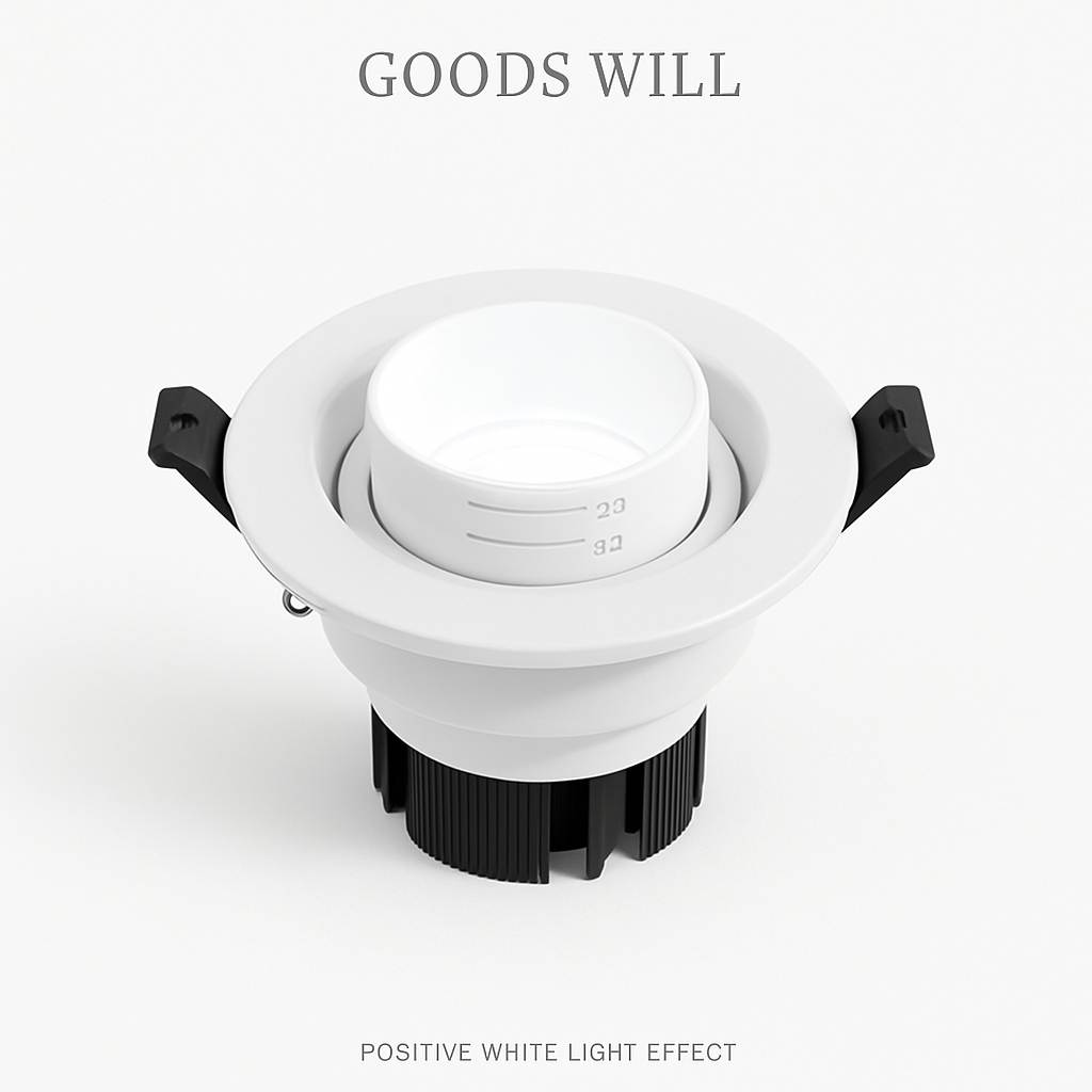 projecteur led spot encastré dimmable avec zoom intégré