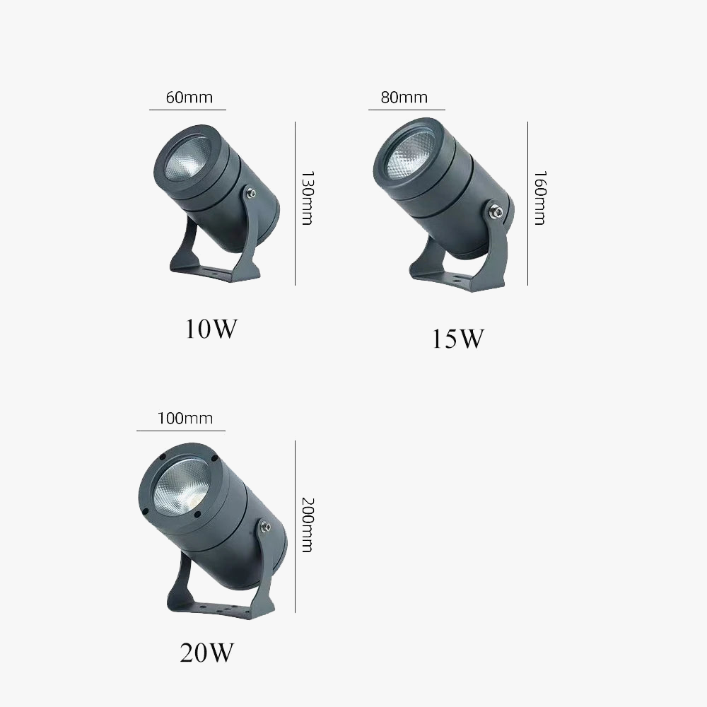 projecteur led étanche pour éclairage extérieur style européen