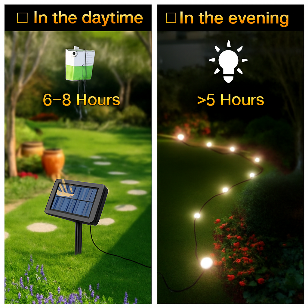 projecteur solaire 10 en 1 pour jardin et extérieur éclairage décoratif