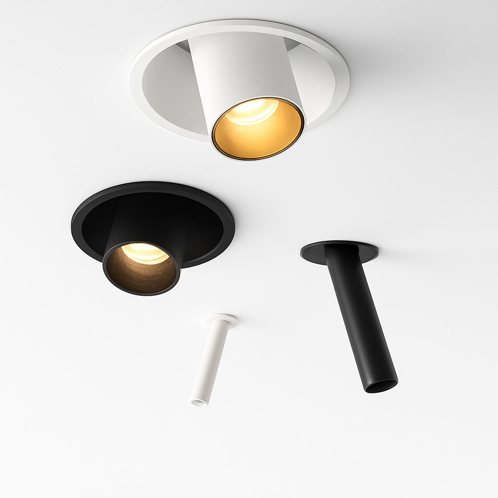 projecteurs led encastré long tube spot angle réglable foco