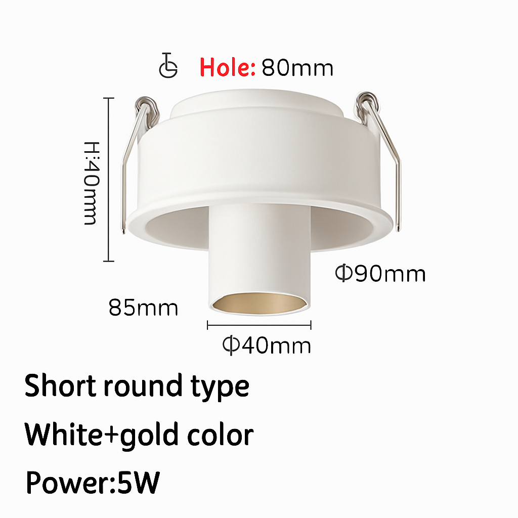 projecteurs led encastré long tube spot angle réglable foco