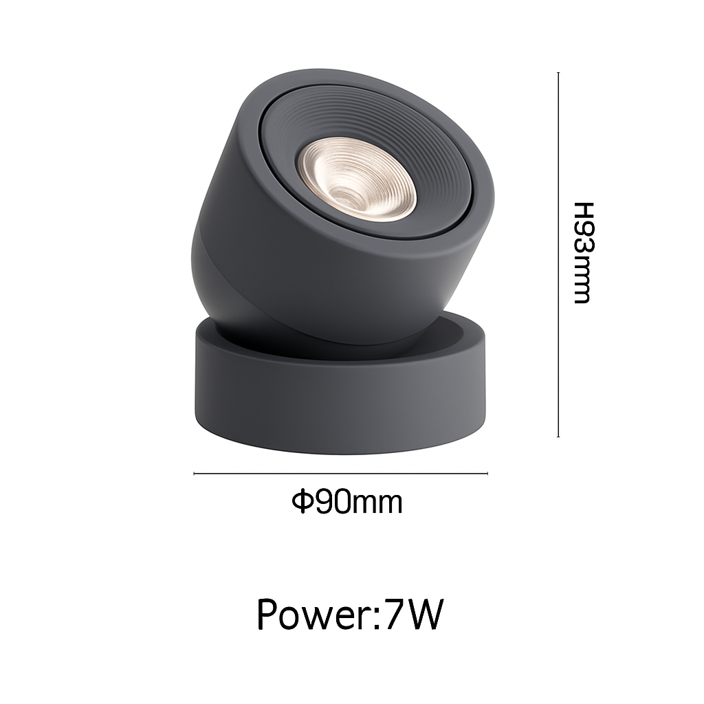 projecteurs led nordique surface monté spot rotation pliant macarone foco