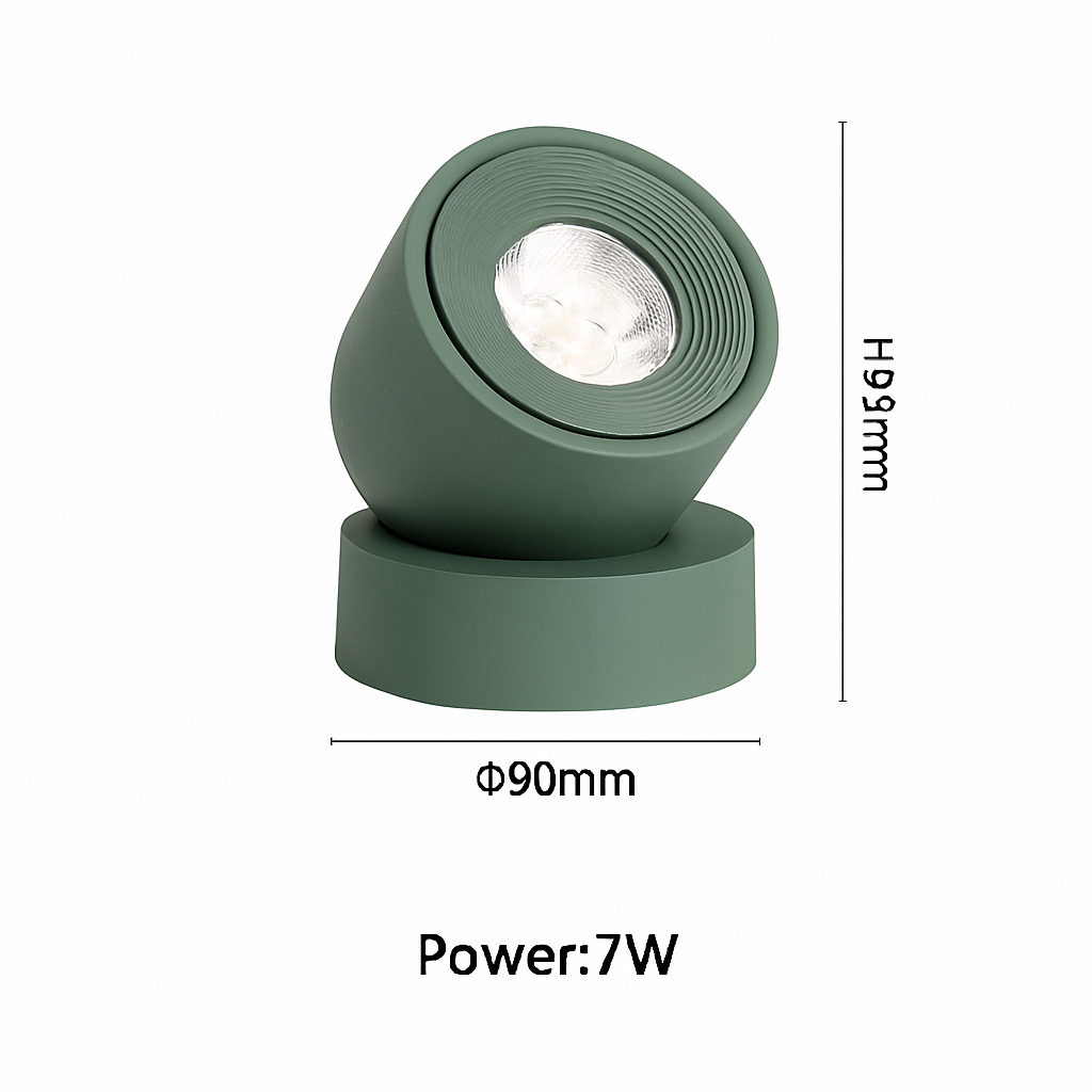 projecteurs led nordique surface monté spot rotation pliant macarone foco
