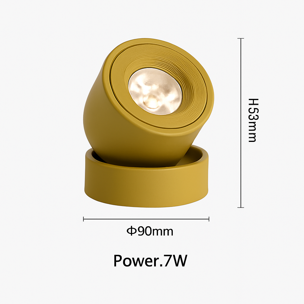 projecteurs led nordique surface monté spot rotation pliant macarone foco