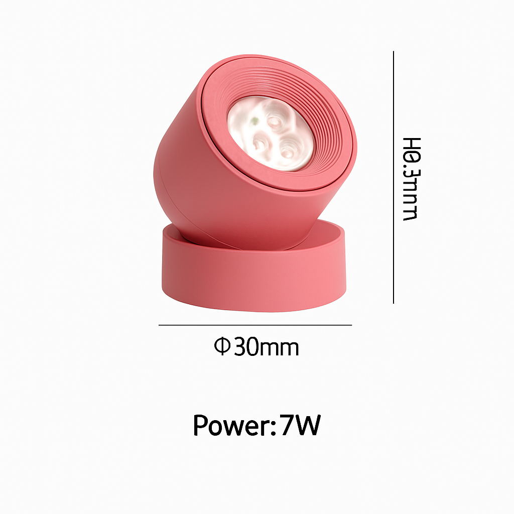 projecteurs led nordique surface monté spot rotation pliant macarone foco
