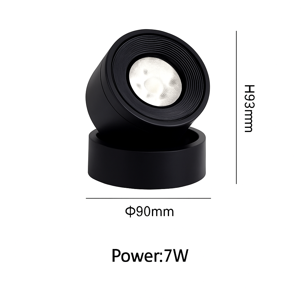projecteurs led nordique surface monté spot rotation pliant macarone foco