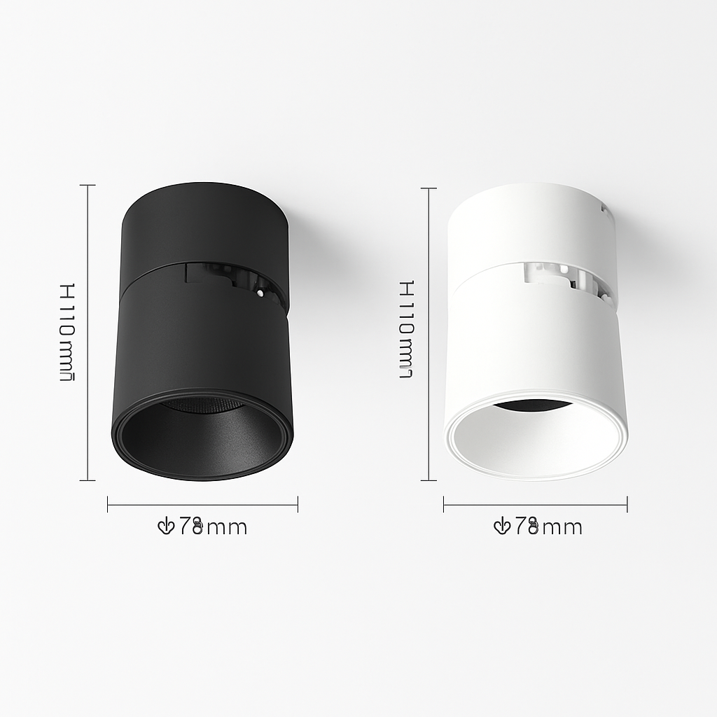 projecteurs led pliables angle réglable anti-éblouissement spots muraux