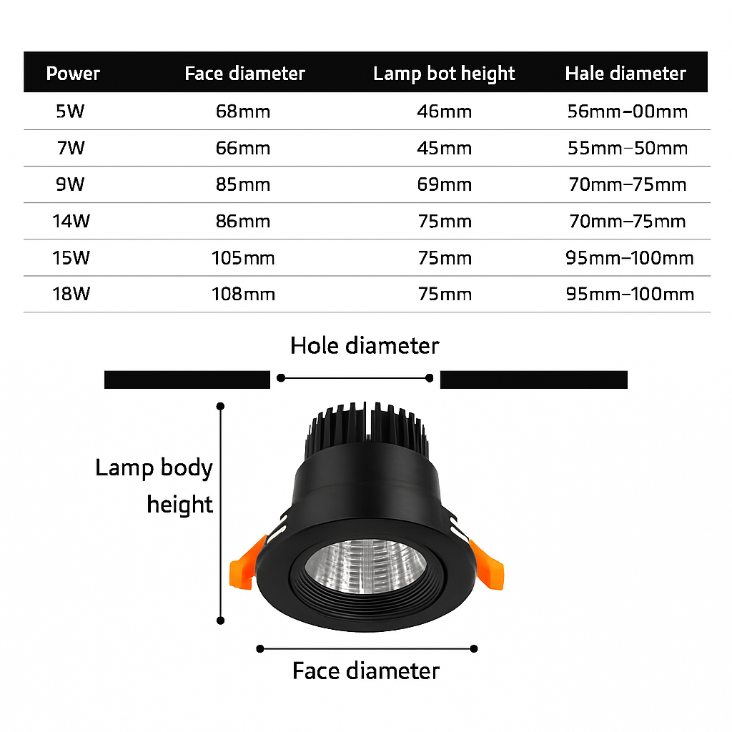 qiuboss spots led encastrés à intensité variable pour loft