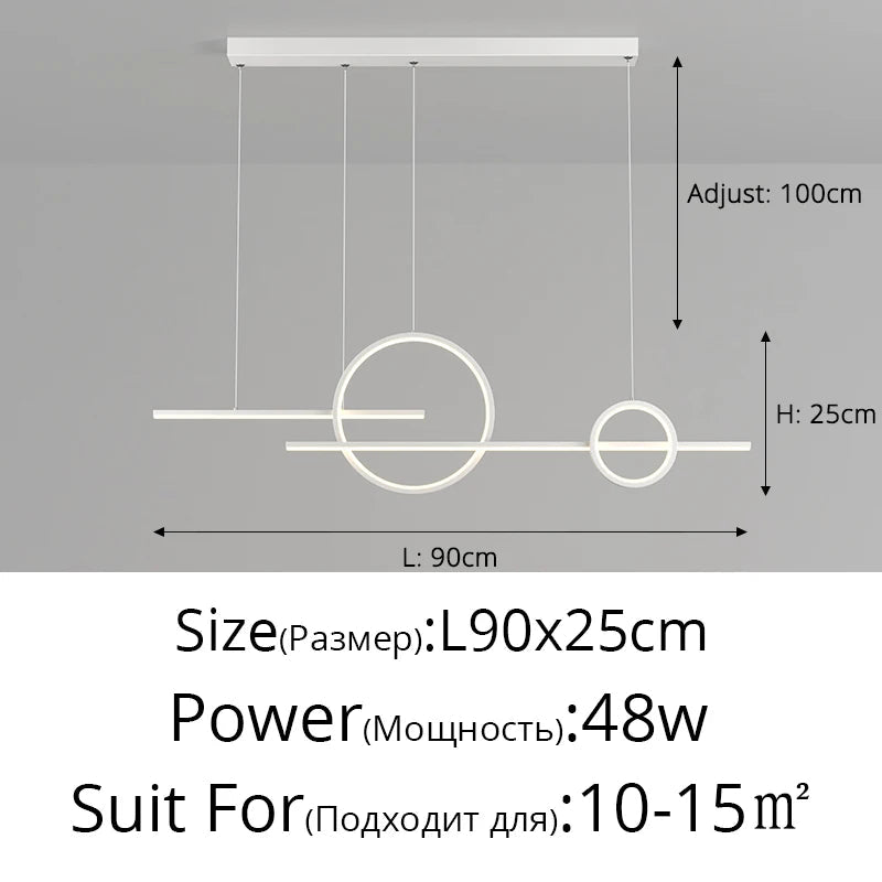 "qiyimei lampe suspension led pour bar et décoration intérieure"