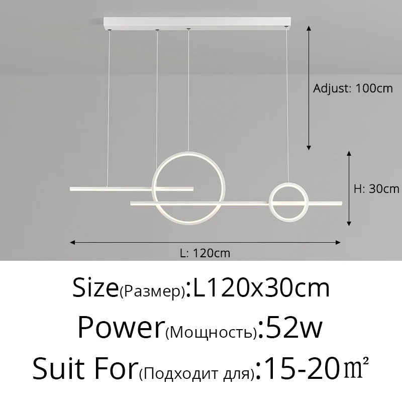 "qiyimei lampe suspension led pour bar et décoration intérieure"