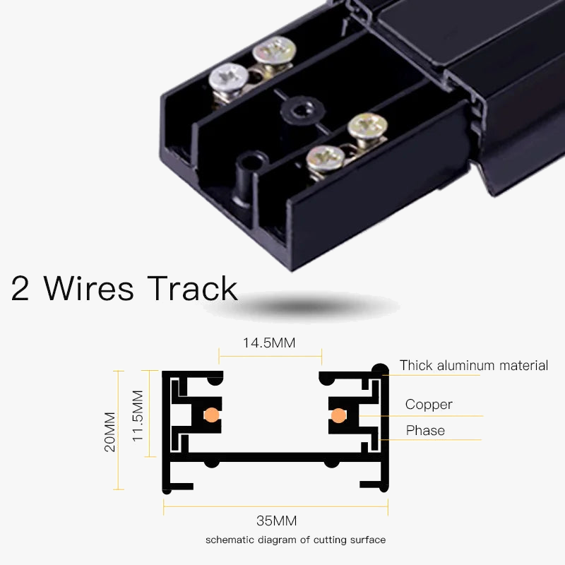 rail d'éclairage à led pour magasin avec spots modulables