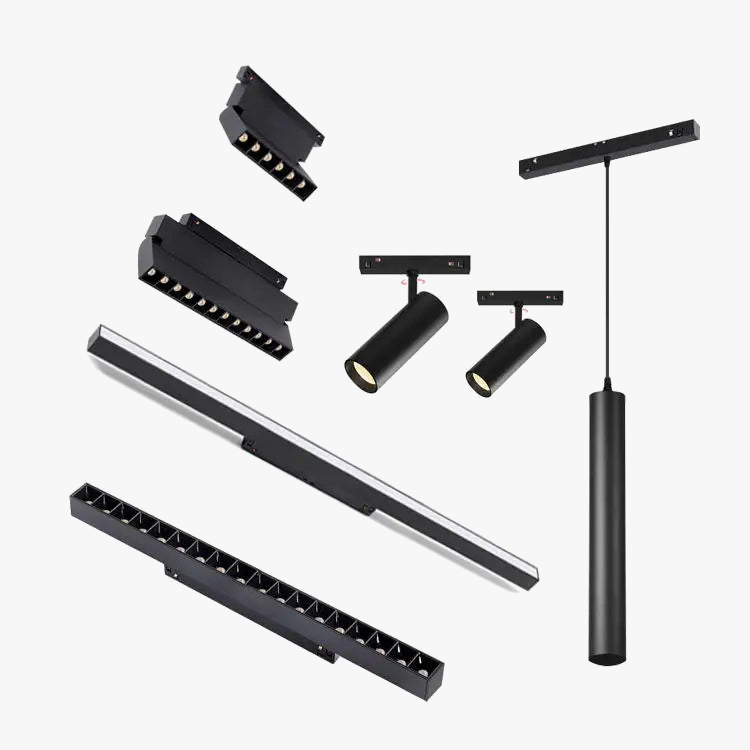 rail d éclairage magnétique moderne pour intérieur en aluminium