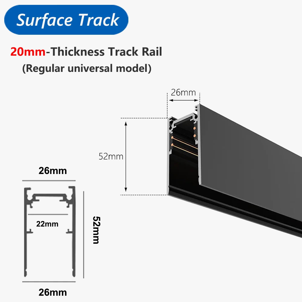 rail d éclairage magnétique moderne pour intérieur en aluminium
