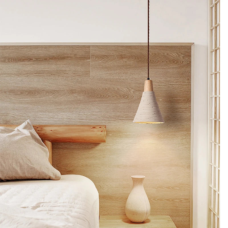 Suspension style japonais cloche en forme de crème Style lustre décoratif Bar