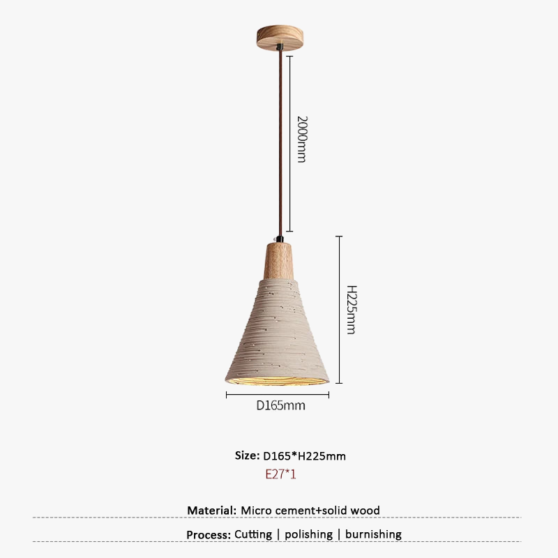 Suspension style japonais cloche en forme de crème Style lustre décoratif Bar