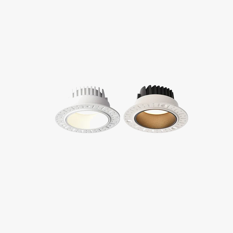 led sans bordure downlight spots remplaçables encastrés pour éclairage intérieur