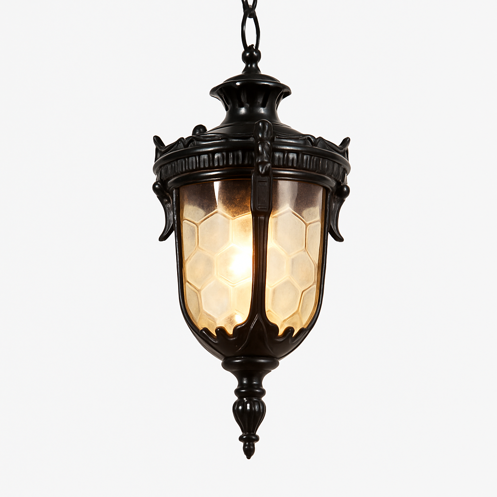 SANDIY Rétro Lustre Vintage Extérieur Plafond Suspension Europe Suspension pour Jardin Porche Balcon Cour Éclairage Public
