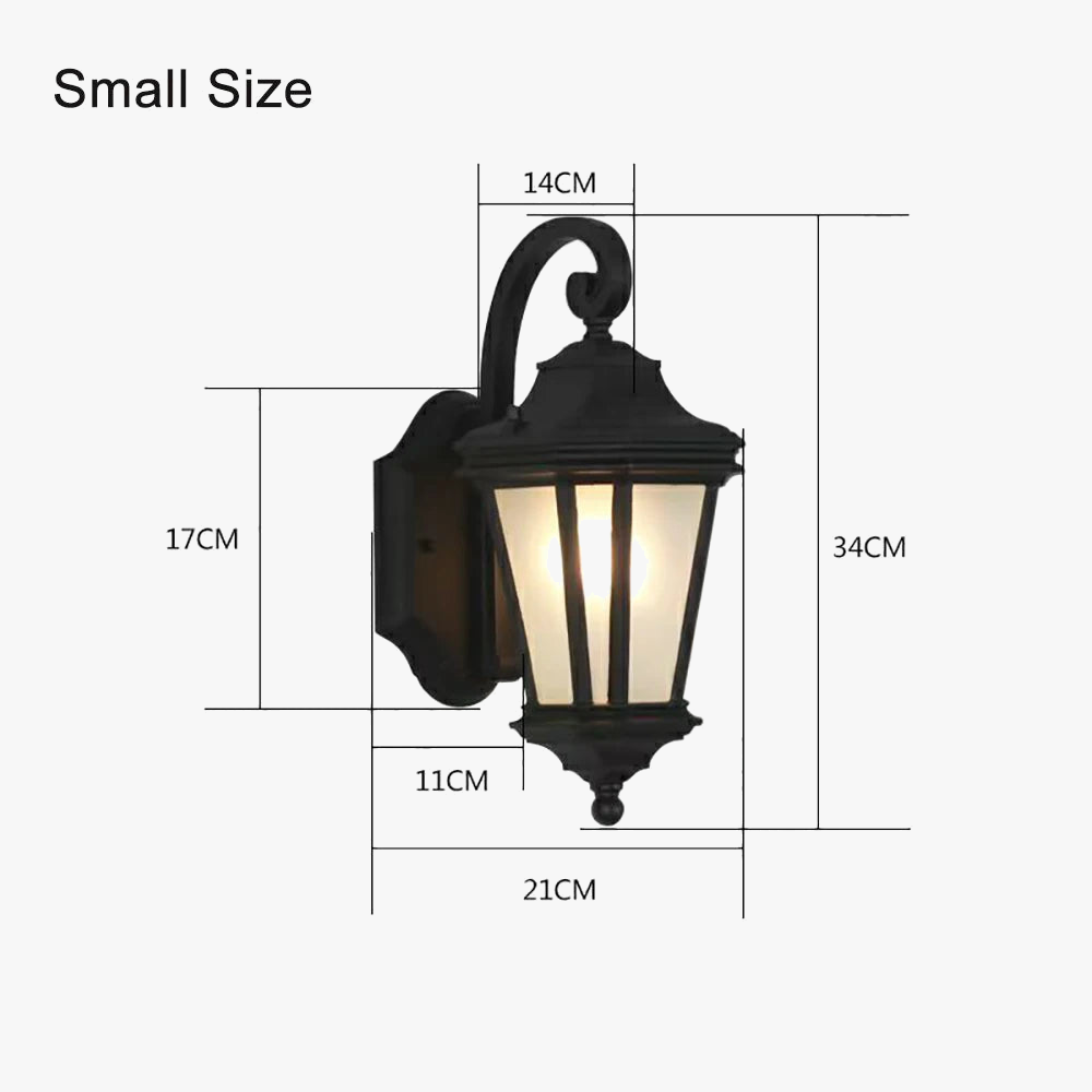 SANDIY Vintage applique murale extérieure IP65 étanche applique pour maison porte porche Villa jardin rétro extérieur applique E27/E26