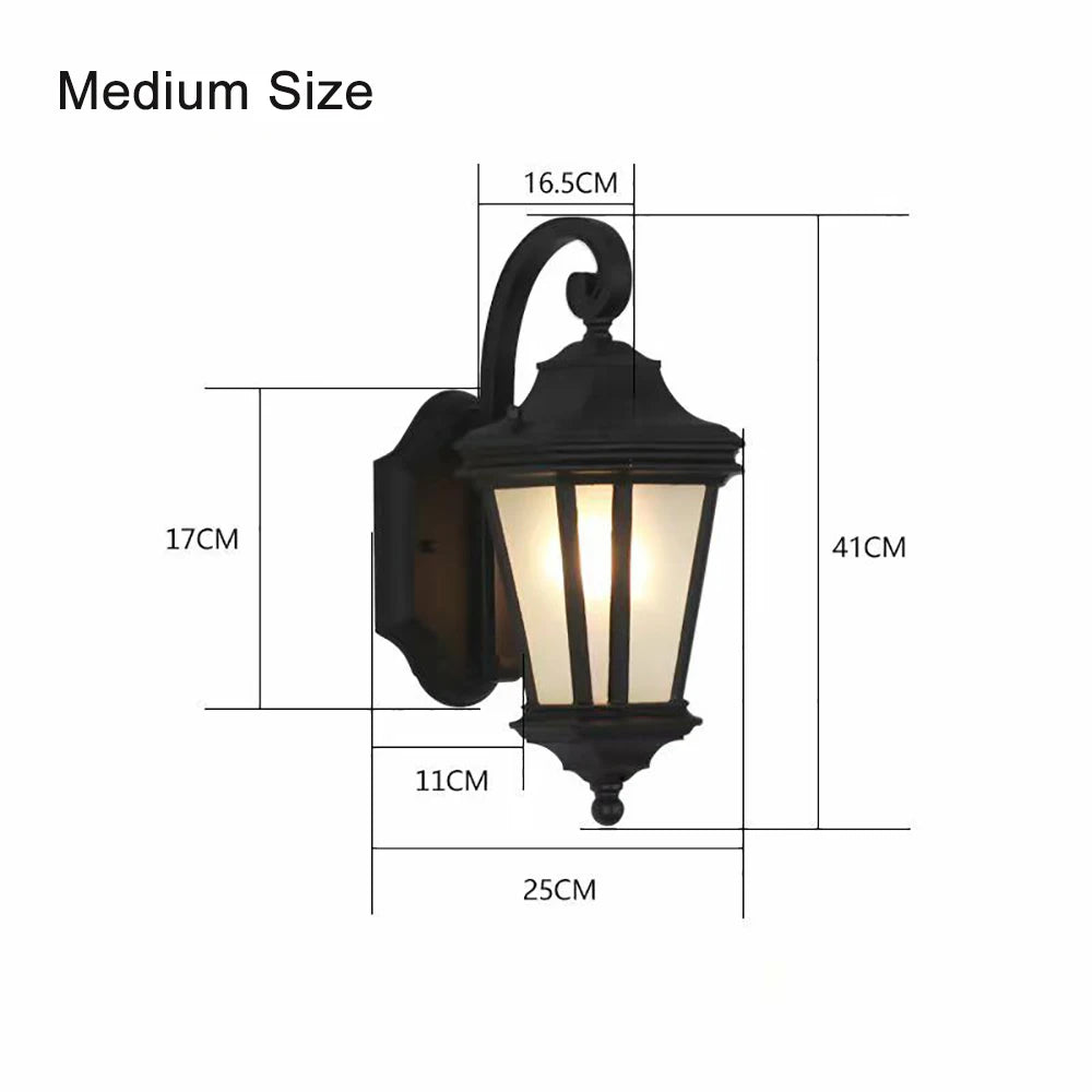 SANDIY Vintage applique murale extérieure IP65 étanche applique pour maison porte porche Villa jardin rétro extérieur applique E27/E26