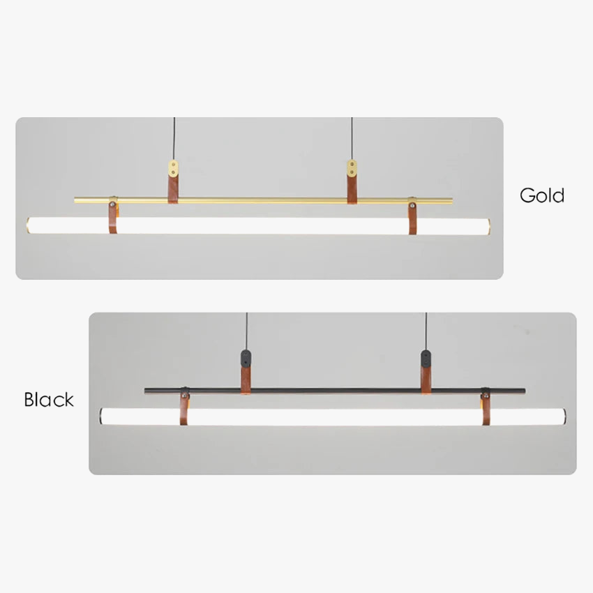 Lustre minimaliste bande led style tube lustre luminaire