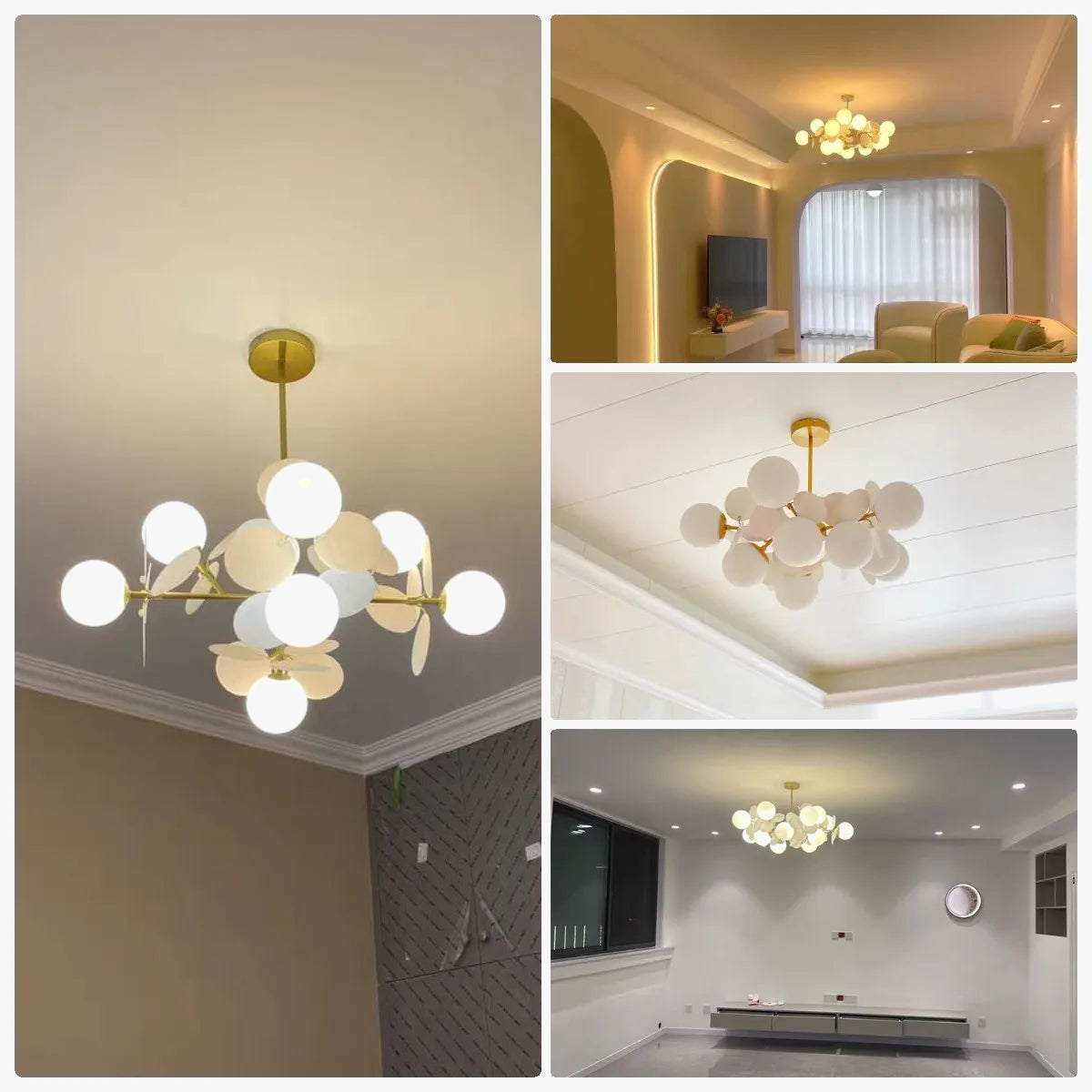 sandyha lustre moderne en verre coloré design créatif pour hôtel