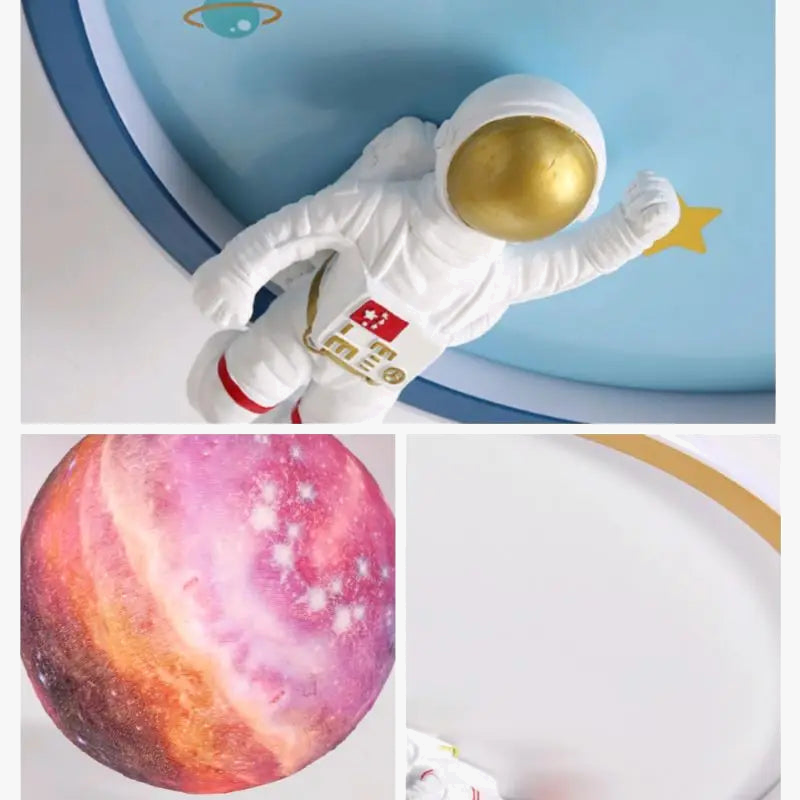 SANDYHA moderne espace planète plafonnier lampe de dessin animé chambre d'enfants Lampa Sufitowa Techo Plafonnier lampara Colgantes Para